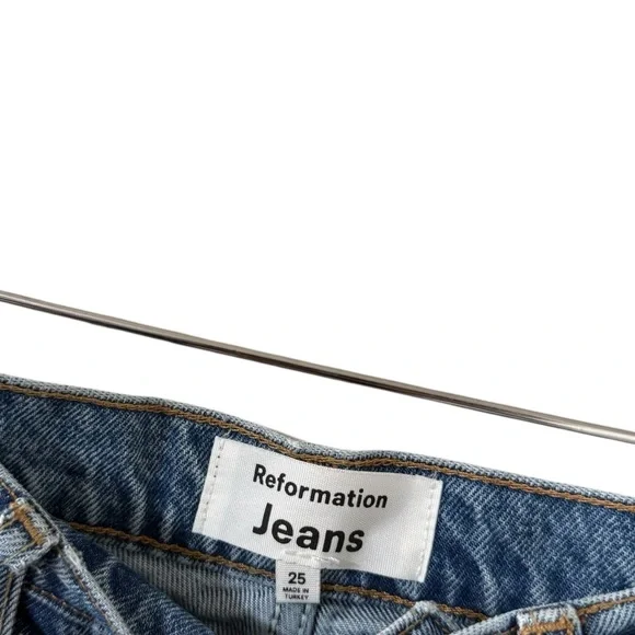 REFORMATION Wilder High Rise Ankle Wide Leg Dillon Jeans - Picture 6 of 8